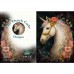 DUTCH LADY DESIGNS GREETING CARD Floral Horse 9